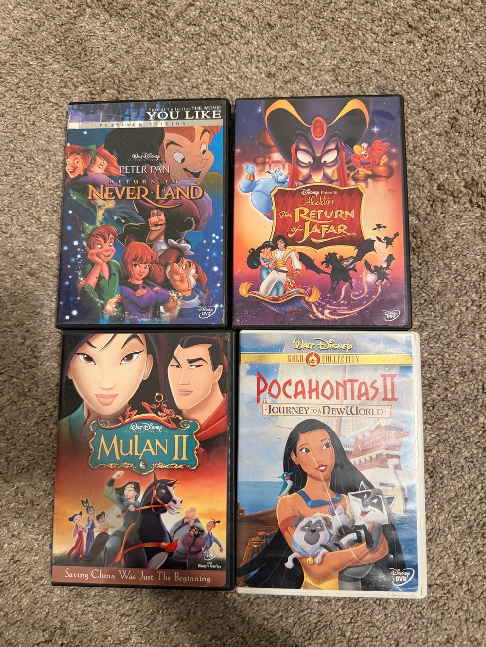 Disney Classic Animated Movie Sequels Rare!